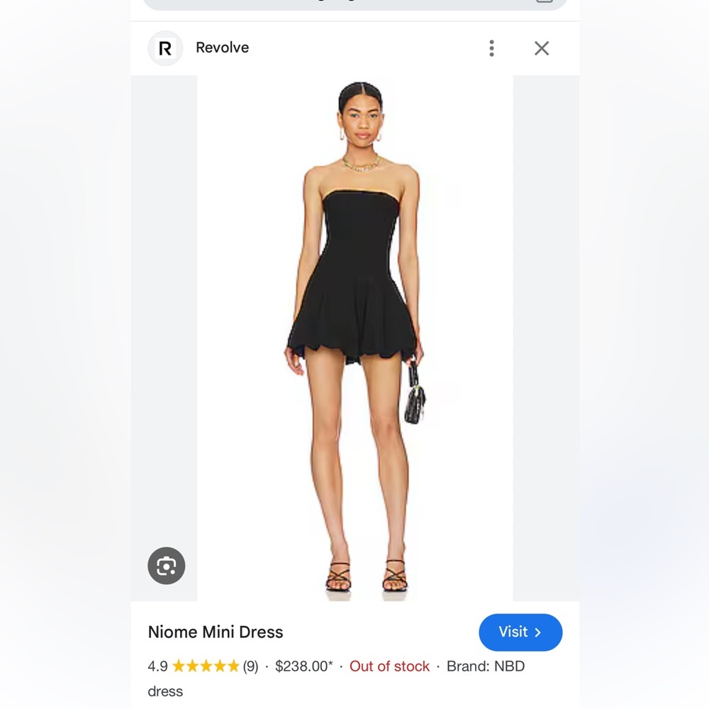 NBD revolve bubble dress XS
